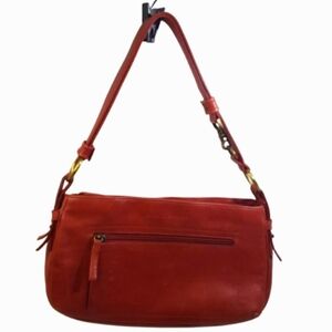 VTG Cognac Red Leather DEREK ALEXANDER Handbag Shoulder bag, 1990s